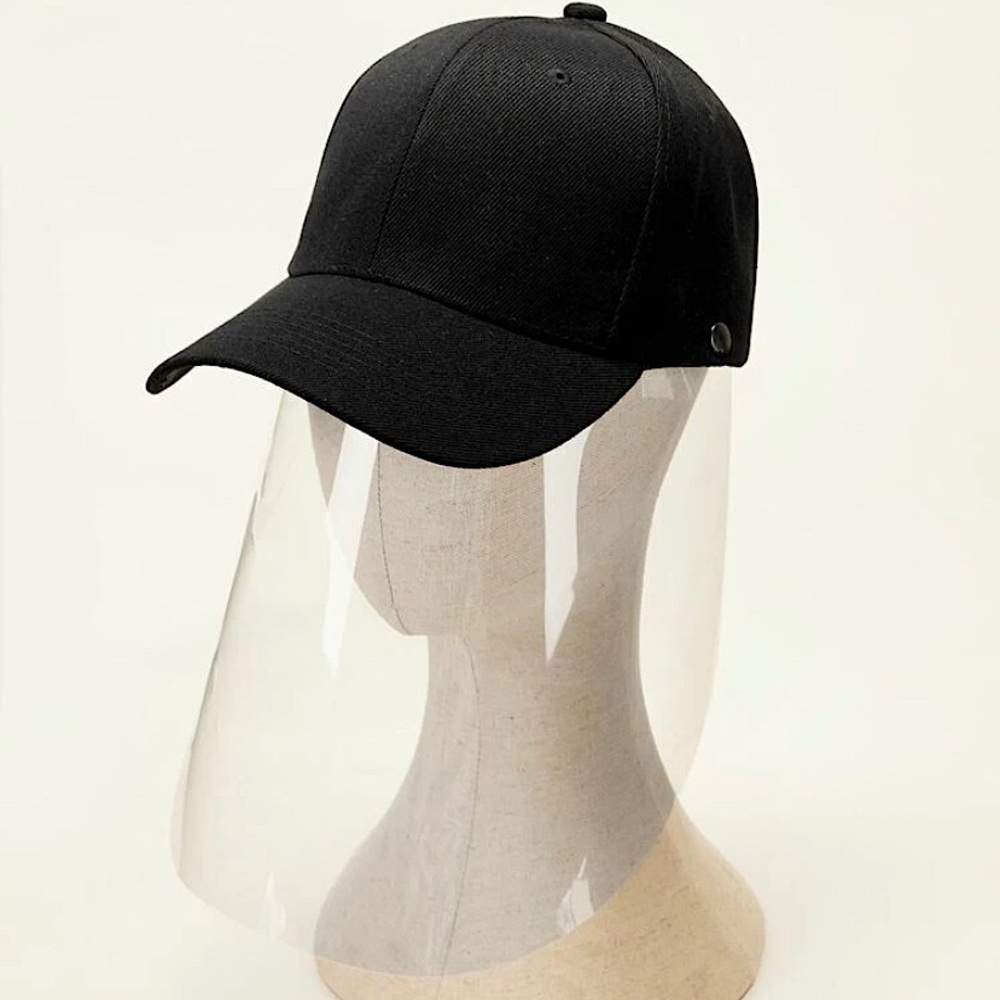 Plain hat with Removable Face Shield